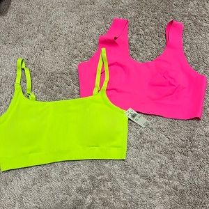 Neon Aerie bras, bralettes size medium SMOOTHEZ, Real Good NEW
